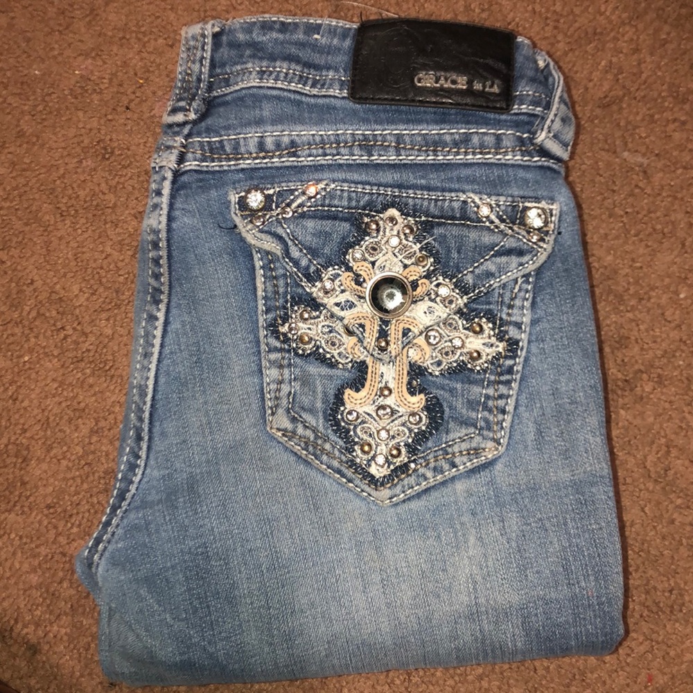 Grace in LA jeans. Boot cut.